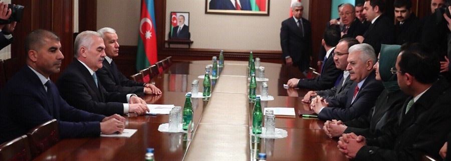 Başbakan Yıldırım, Nahçıvan'da temaslarda bulundu