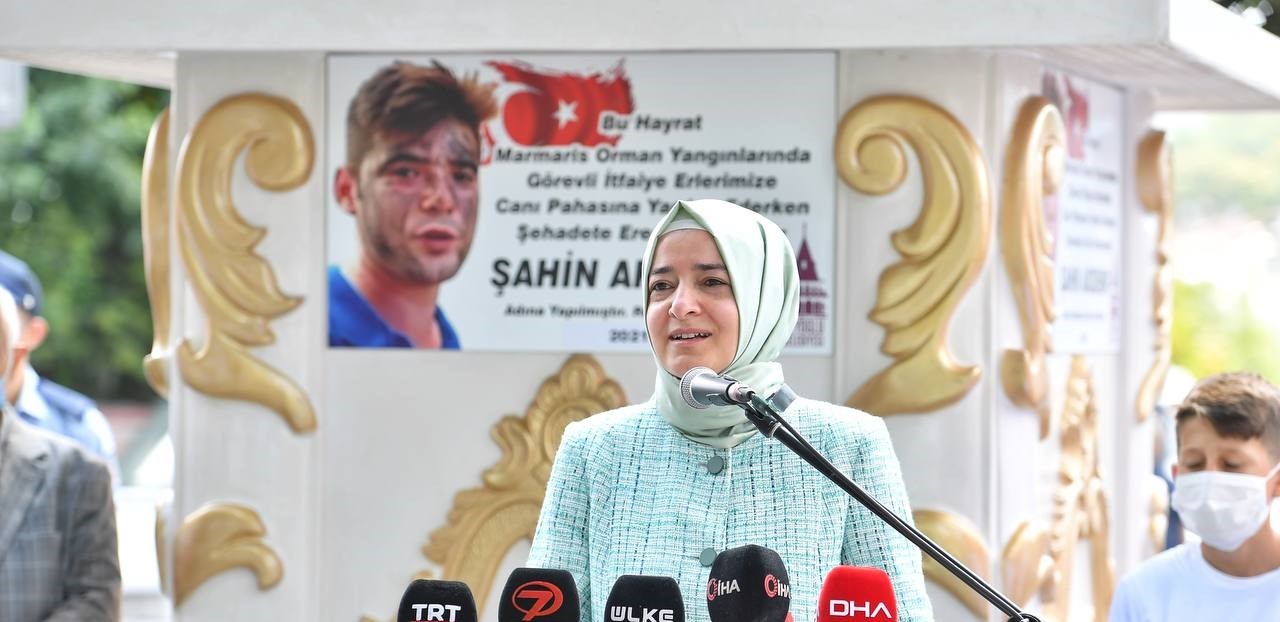Kaya Yangın Şehidi Akdemir İçin Yapılan Anıt Çeşmenin Açılışına Katıldı