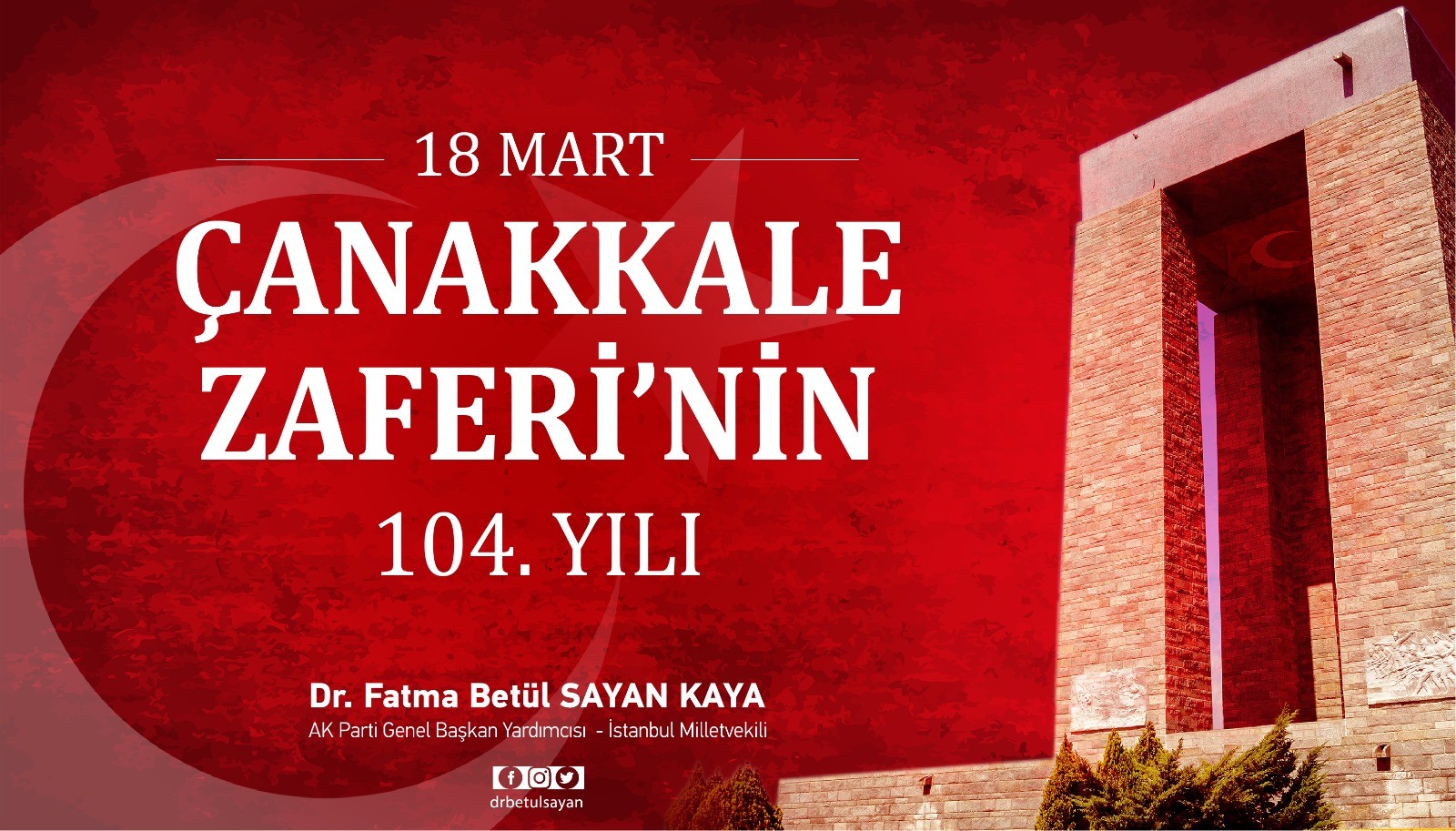 18 Mart Çanakkale Zaferi Mesajı