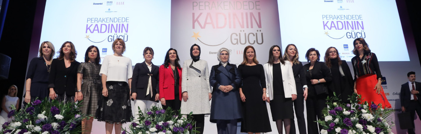 Emine Erdoğan Hanımefendi, Birleşmiş Markalar Derneği (BMD) tarafından düzenlenen "Perakendede Kadının Gücü" etkinliğine katıldı.