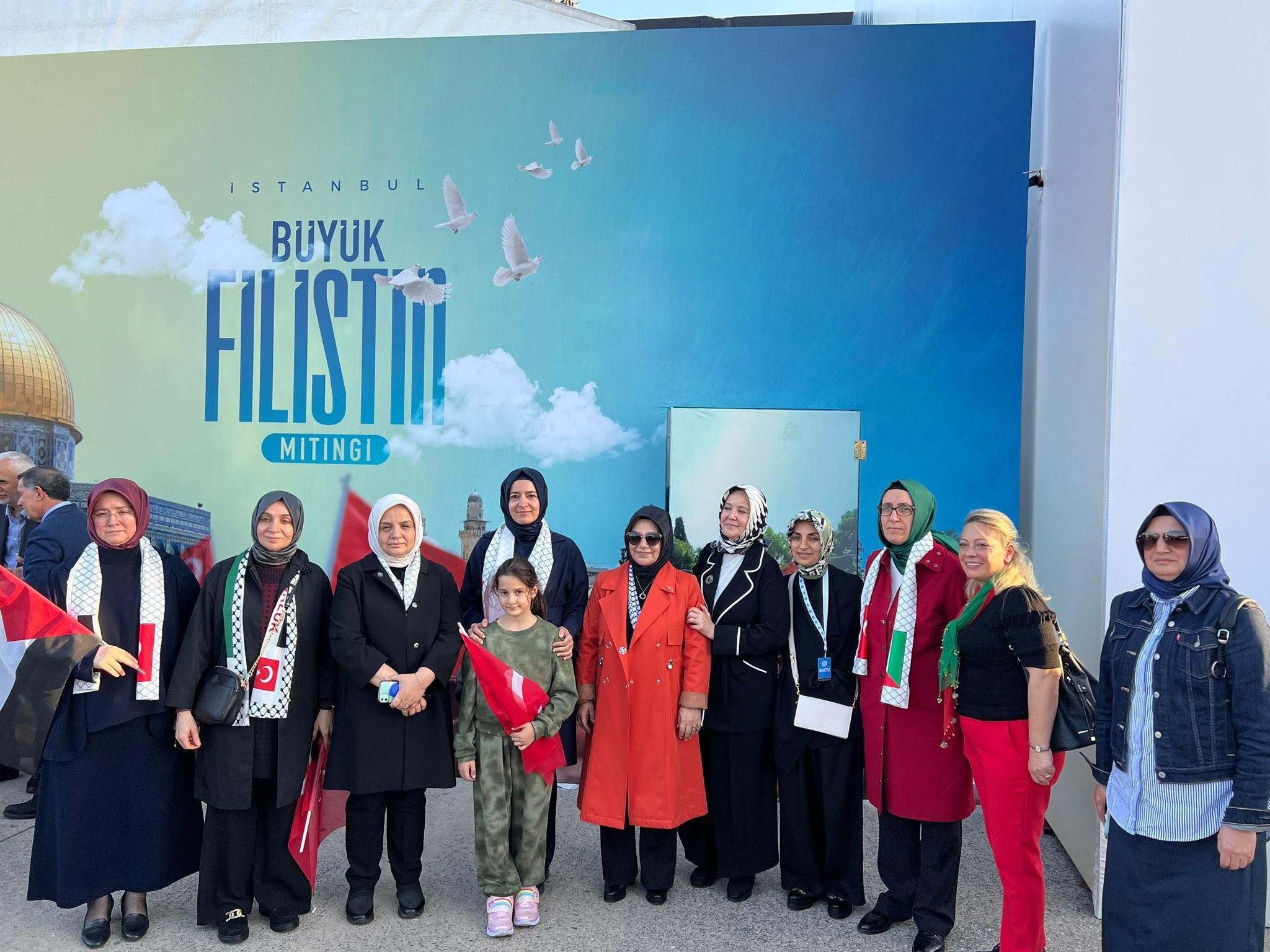 AK Parti Sosyal Politikalar Başkanı Sayan "Büyük Filistin Mitingi"ne Katıldı