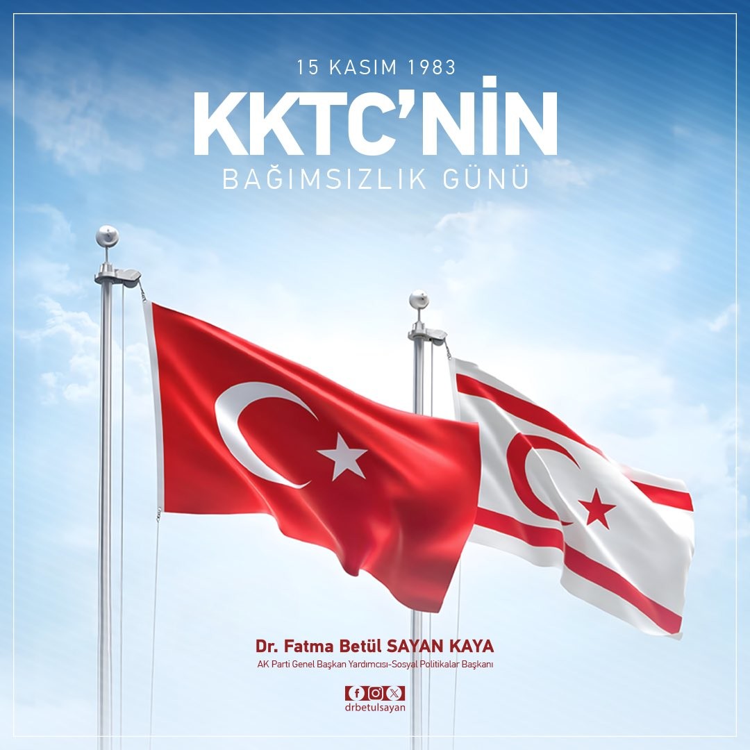 15 Kasım KKTC'nin Kuruluş Yıldönümü Mesajı