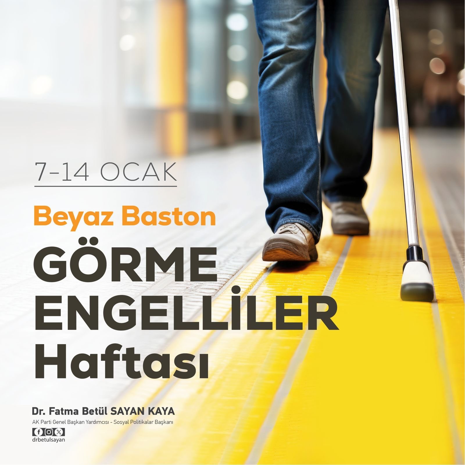 Görme Engelliler Haftası Mesajı